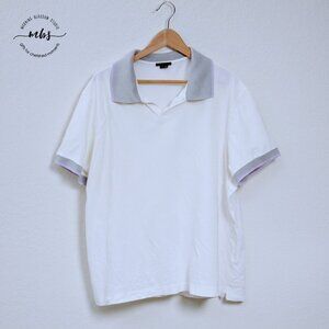 Theory Cotton Short Sleeve Polo Shirt